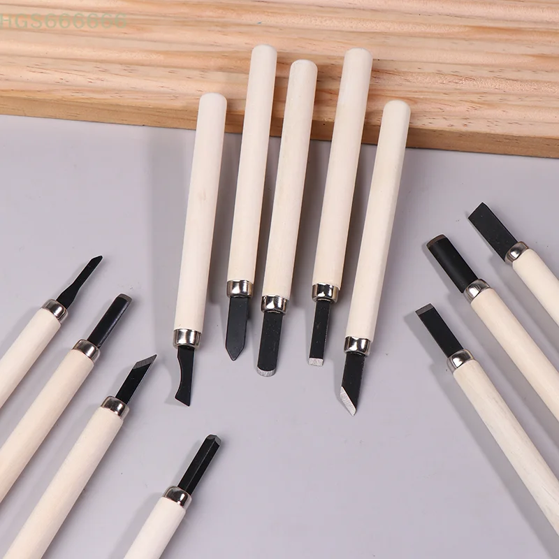12pc DIY Hand Tools Knife Kit Wood Sculpting Chisel Set for Precision Cuts & Detailed Craftsmanship