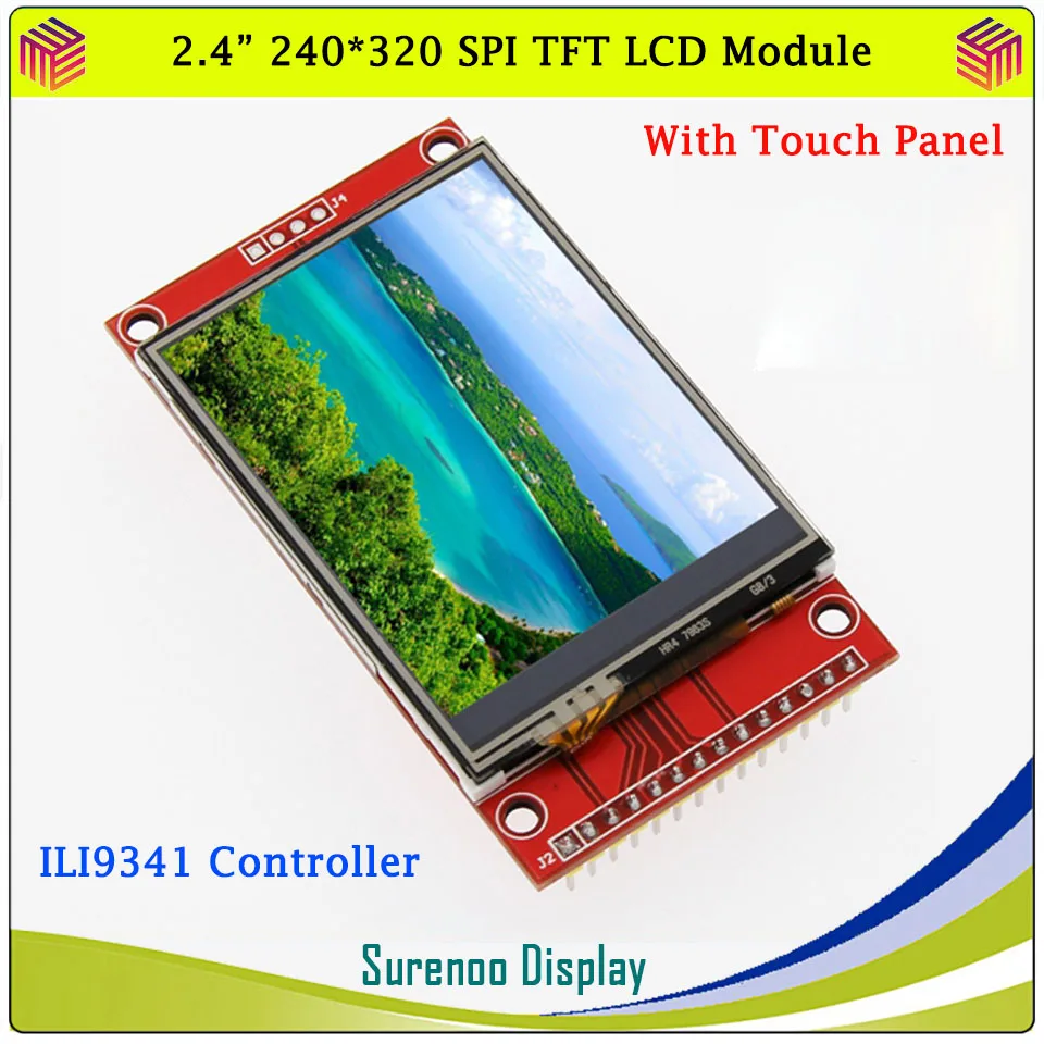 2.4 inch 320*240 SPI Serial TFT LCD Module Display Screen with Touch Panel Driver IC ILI9341 for MCU