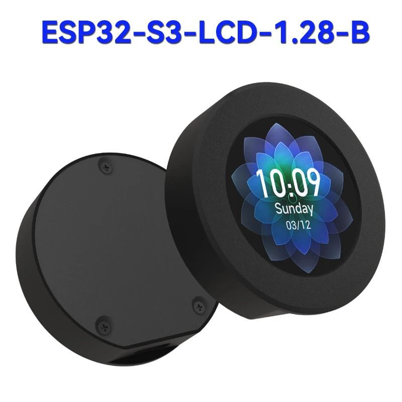 Waveshare ESP32-S3 مجلس التنمية 1.28 بوصة IPS شاشة LCD مستديرة 240 × 240 دقة GC9A01 عرض سائق رقاقة مع علبة معدنية باستخدام الحاسب الآلي #1
