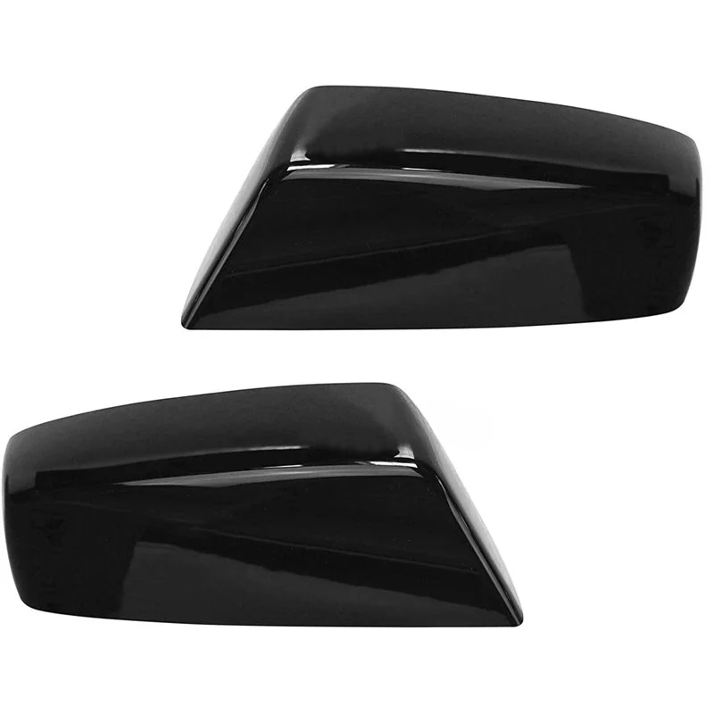 

2pcs Black Left Right Rear Mirror Cover Shell Cap For Chevrolet Silverado 1500 2500 3500 2014-2019 for GMC Sierra 1500 2500 3500