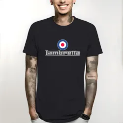 T-Shirt customizeds graphics tees sweat shirts men Lambretta logo with target men clothing graphic oversized fashion t shirts
