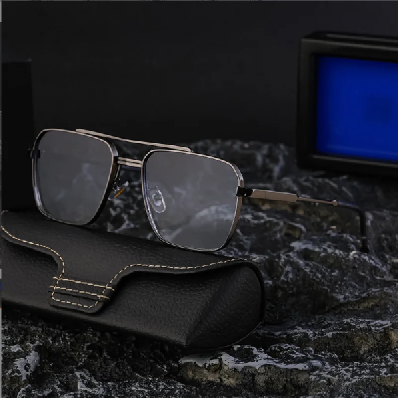 Froschbrille mit Metallrahmen, allgemeine Freizeit-Luxusbrille für Männer und Frauen, Sommer-UV400-Schutz -5G54