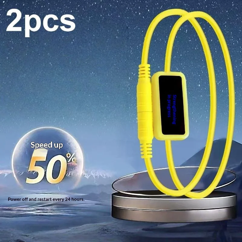 

2Pcs Timing 24H Automatic Power Off Reset Line WiFi Rout-er Rebooter