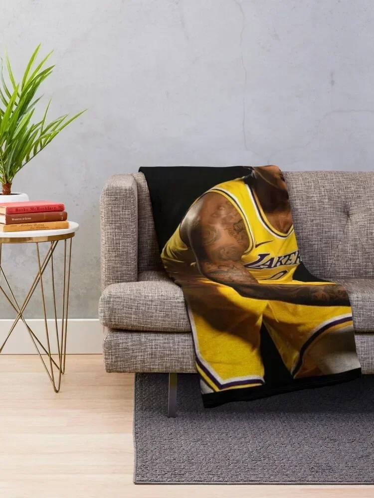 kyle kuzma Throw Blanket Retros halloween Large Warm Blankets