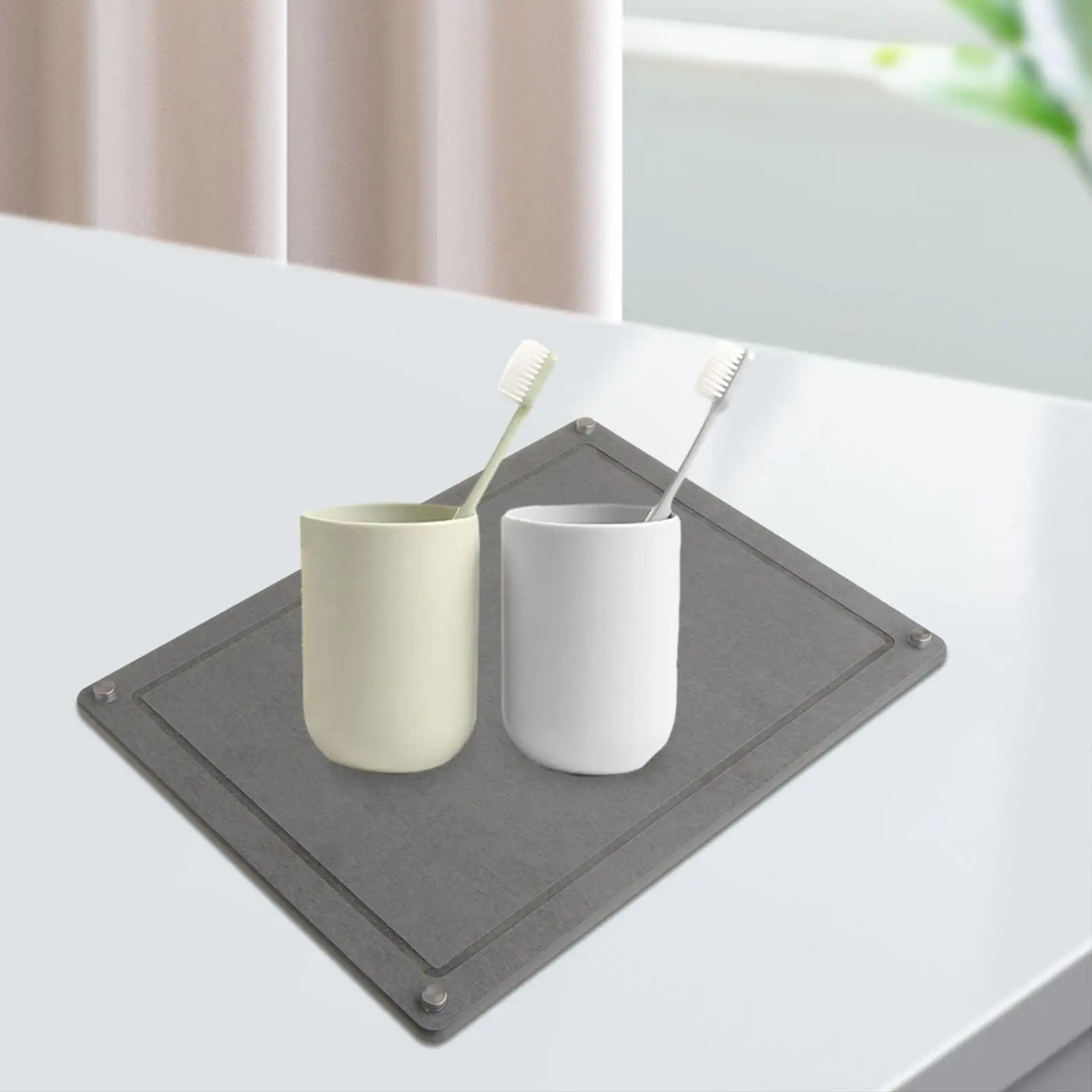 

Органайзер для раковины в ванной комнате, коврик для раковины, брызговик для кухонной раковины, диатомитовый поднос для растений, кухня, дом, косметические бутылки, столешница