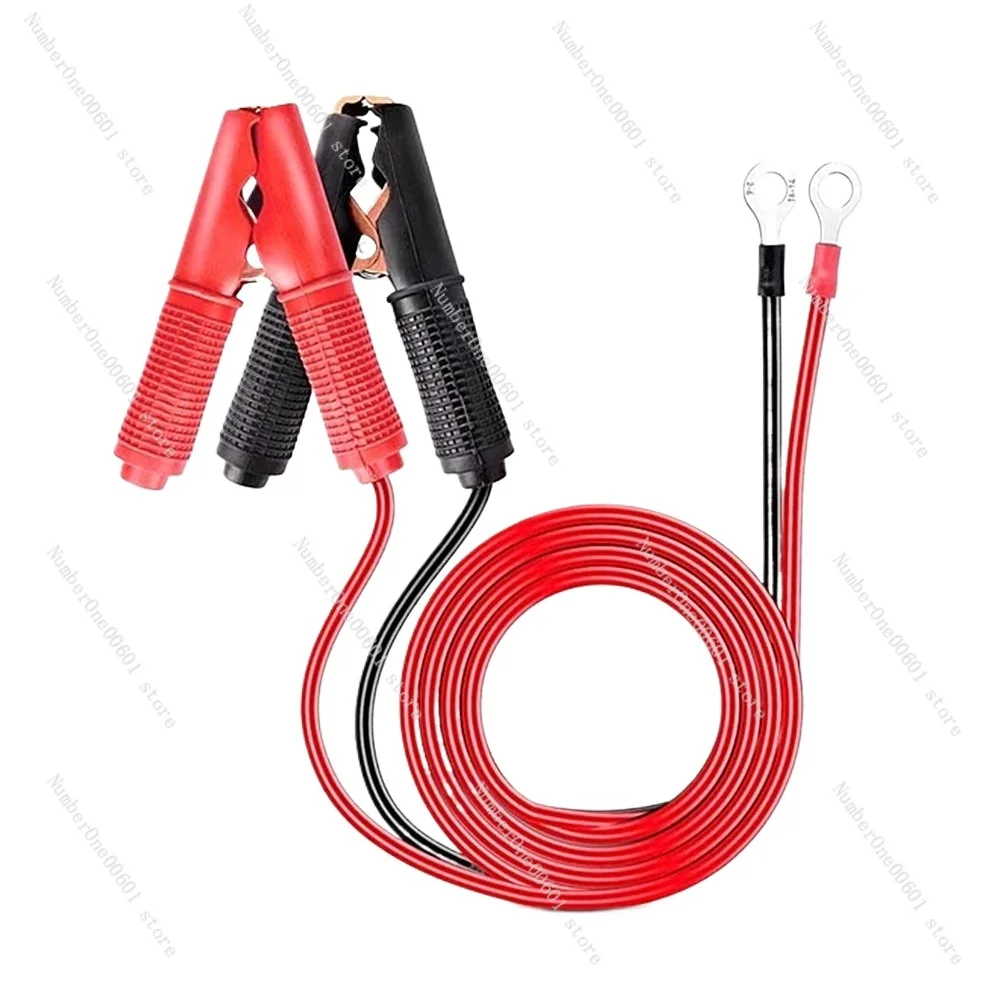 Car Emergency Start Battery Cable 30A High-Current Connecting Line Crocodile Clip Line 10 Copper Strip Line Copper Nose