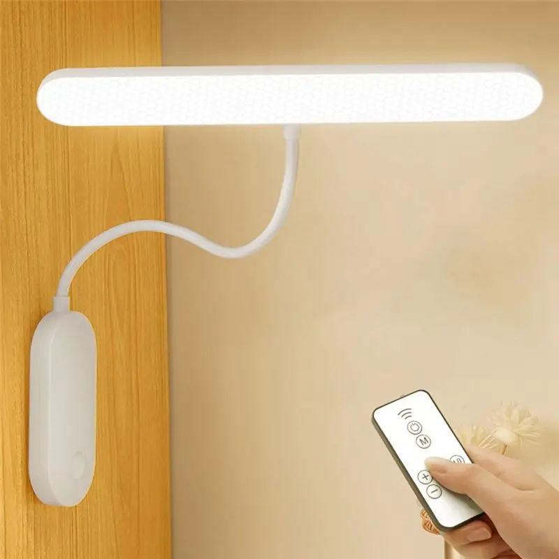 AA19 USB Rechargeable Lamp Stepless Dimming Desk Lamp Can Be Hung and Pasted Reading Desk Lamp Remote Control LED Wall Lamp