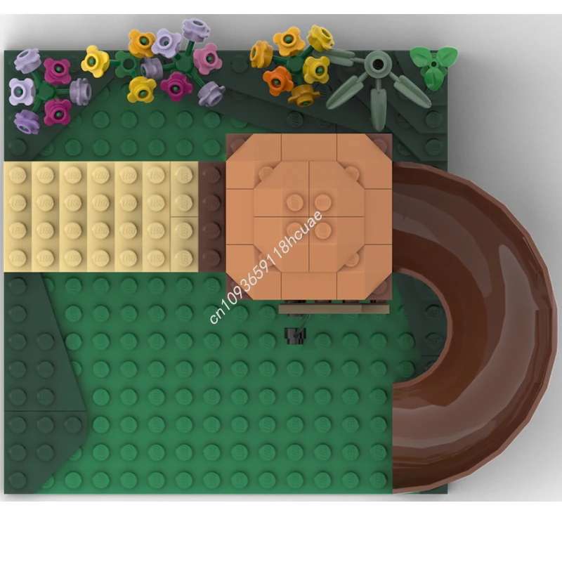 124 pièces MOC Minifig échelle modulaire arbrehouse aire de jeux bâtiments modulaires édition limitée Architecture blocs de construction idéal