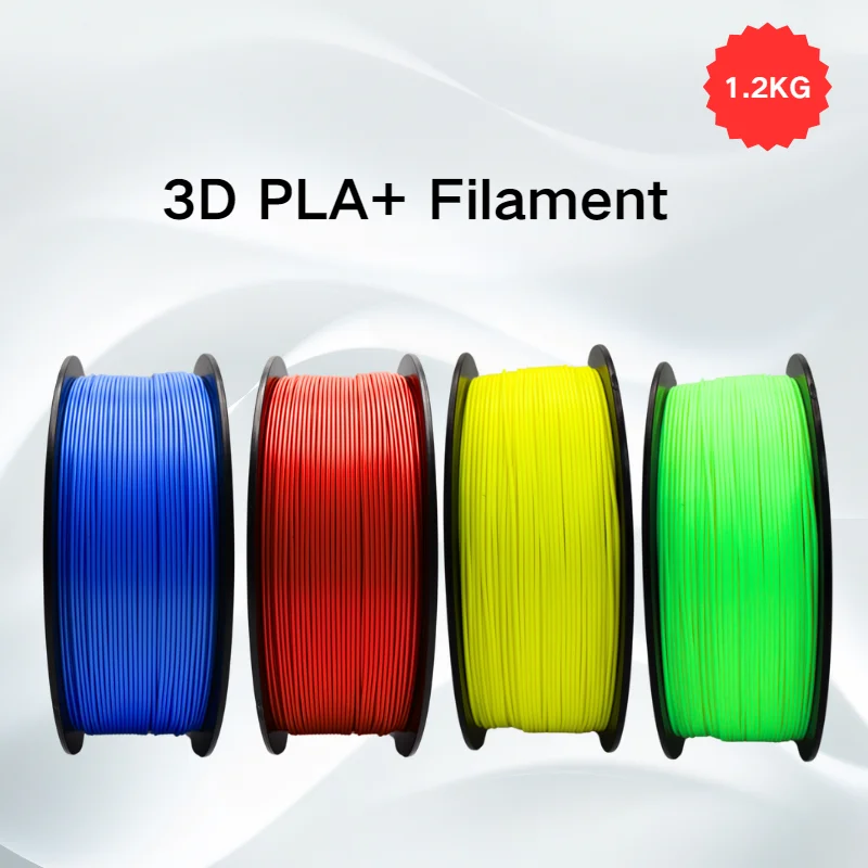 Makcosmos 1200g 1.75mm PLA+ filament 3D printer filament 1.2kg black white red 3d printing material for bambu lab FDM 3d printer