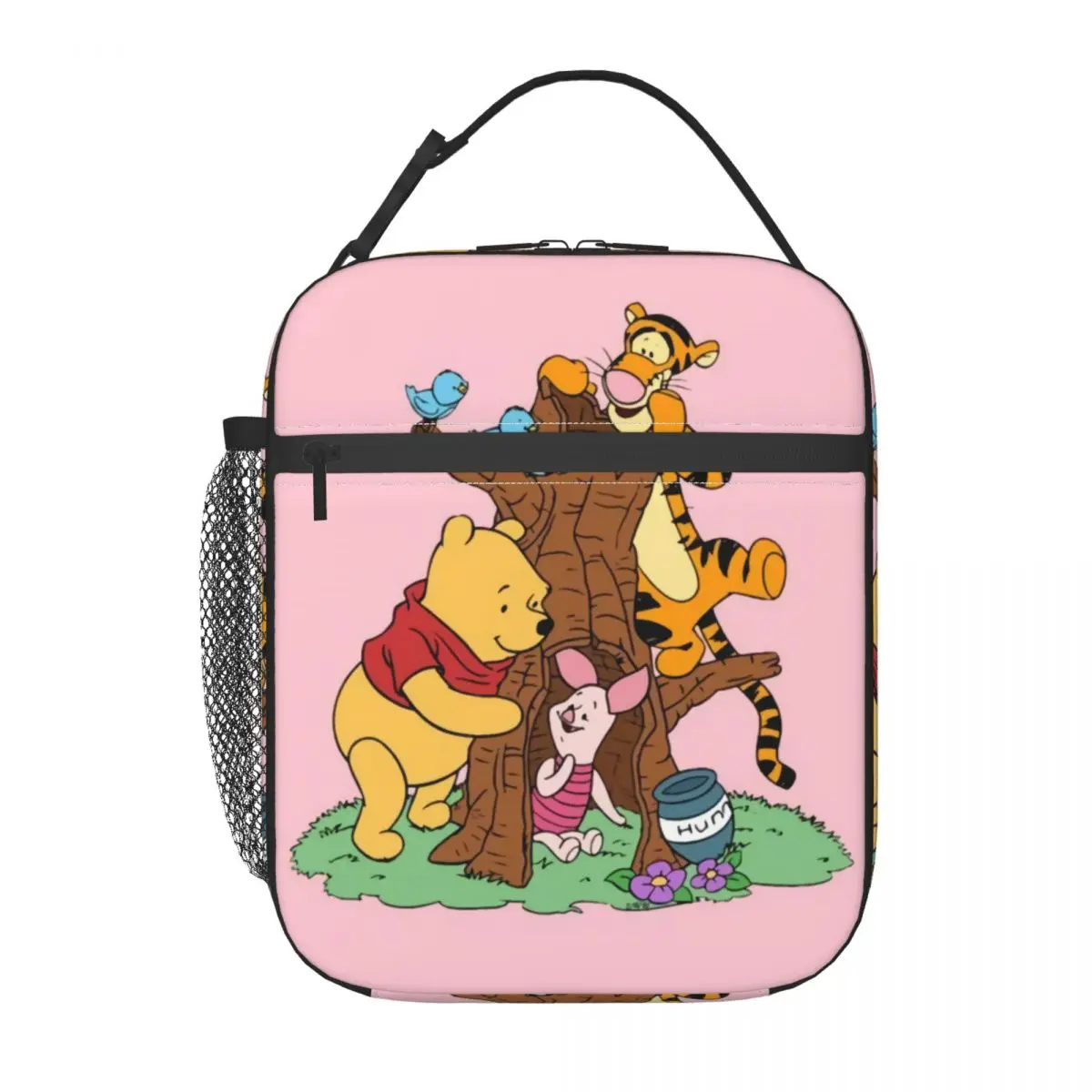 Custom Winnie Pooh Bear Lunch Bag uomo donna Warm Cooler Insulated Lunch Box per la scuola dei bambini