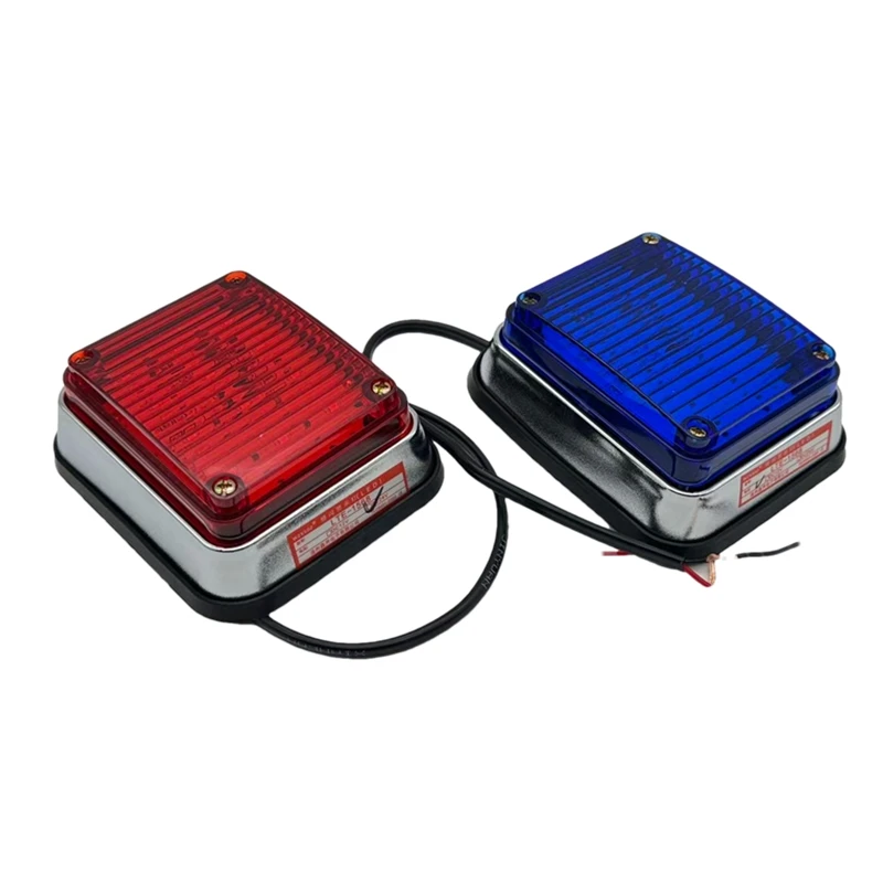 2x12v 24v DIY led 빨간색 파란색 스트로브 조명 파란색 구급차 플래시 자동차 경고 빛 pumper 소방차 램프 경찰차 스트로브 빛