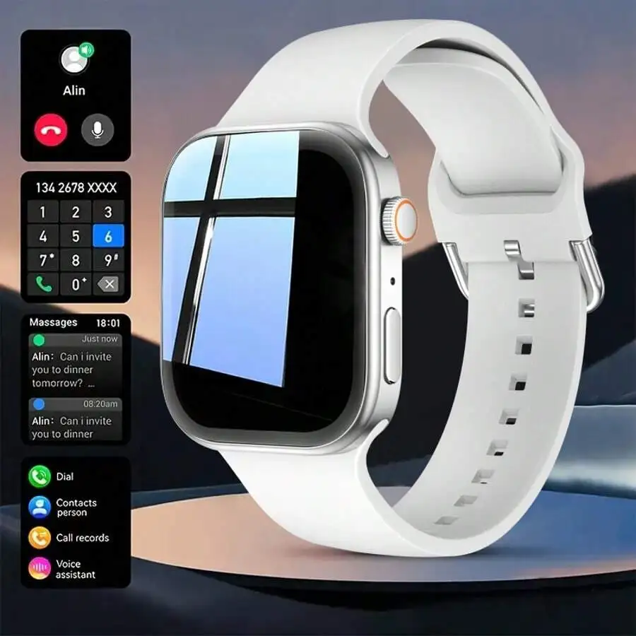 New Smartwatch with Wireless Calling/receiving, Multiple Sports Modes, Suitable for Android & IPhone, Unisex, Ideal As A Gift