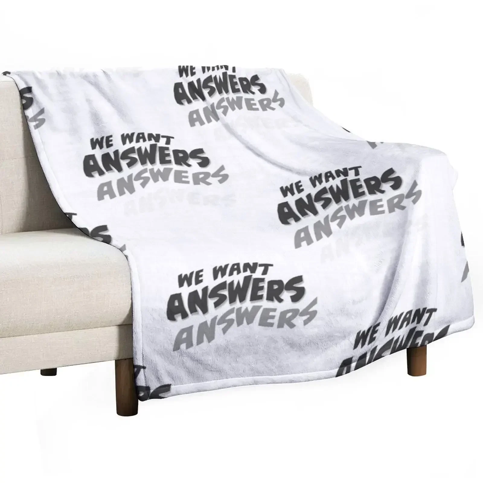 Ghost Adventures - We Want Answers Throw Blanket Soft Plaid Custom Luxury Designer Polar Stuffeds Plaid Blankets