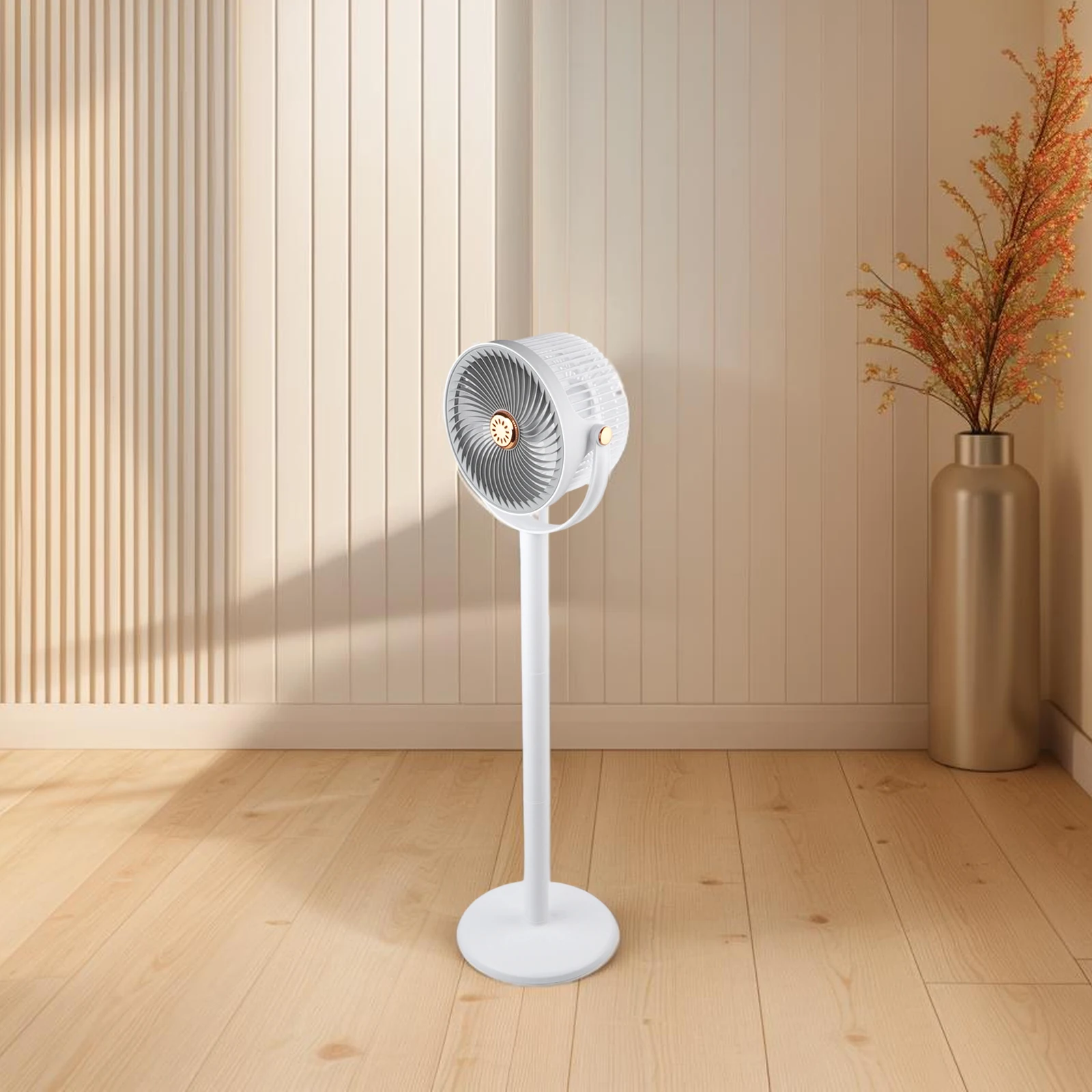 Wireless Standing Fan with 360 Degree Oscillation 5 Speed Levels Aromatherapy Function and Built in Rechargeable Battery