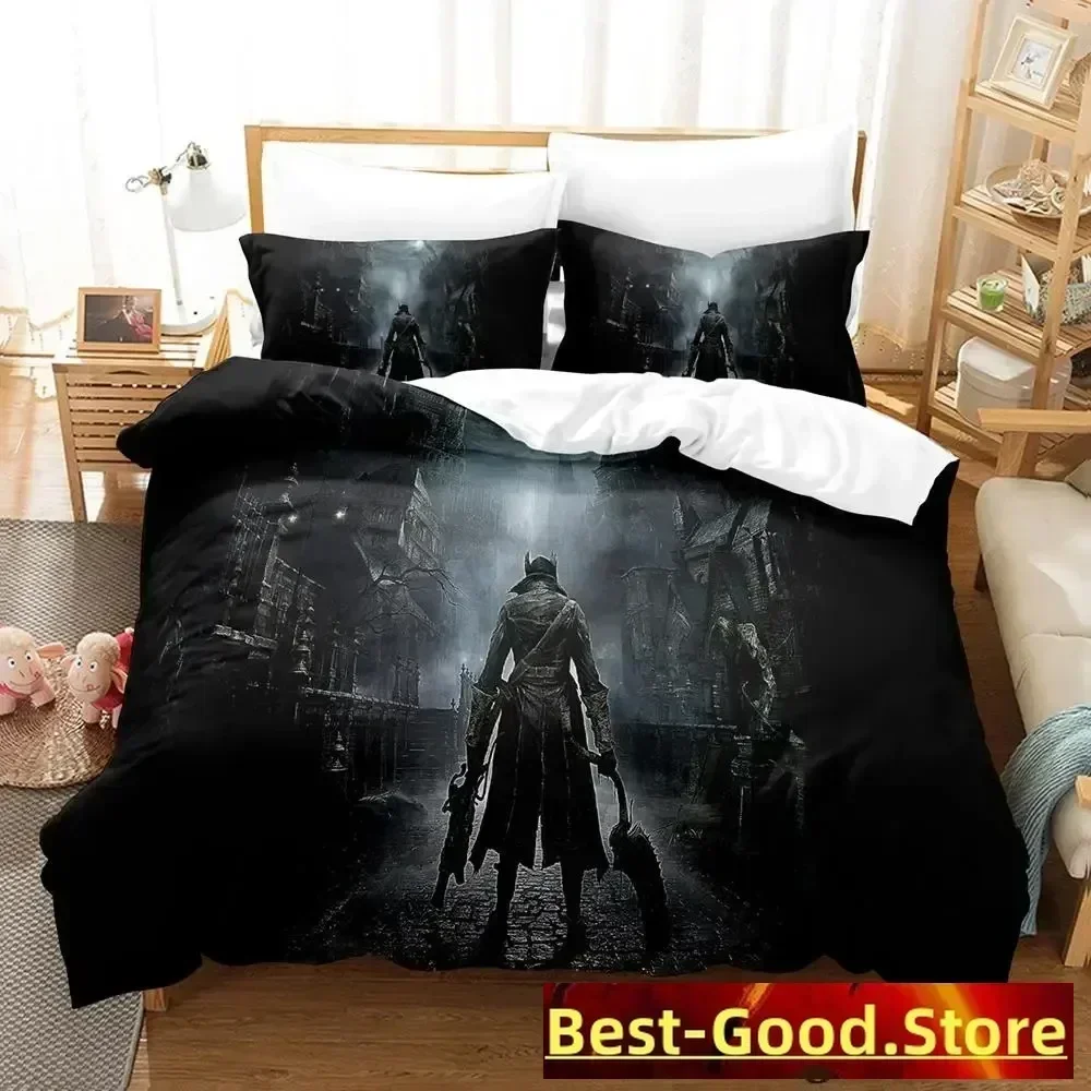 Bloodborne Lady Bedding Set Single Twin Full Queen King Size Bed Set Adult Kid Bedroom Duvetcover Sets Anime parure de lit Bed