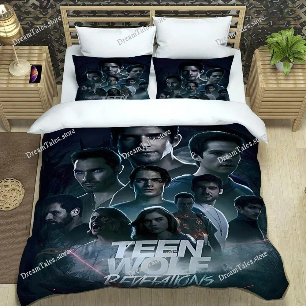 

Fashion Teen Wolf Printed Bedding Sets Exquisite Bed Supplies Set Duvet Cover Bed Comforter Set Bedding Set Luxury Birthday Gift