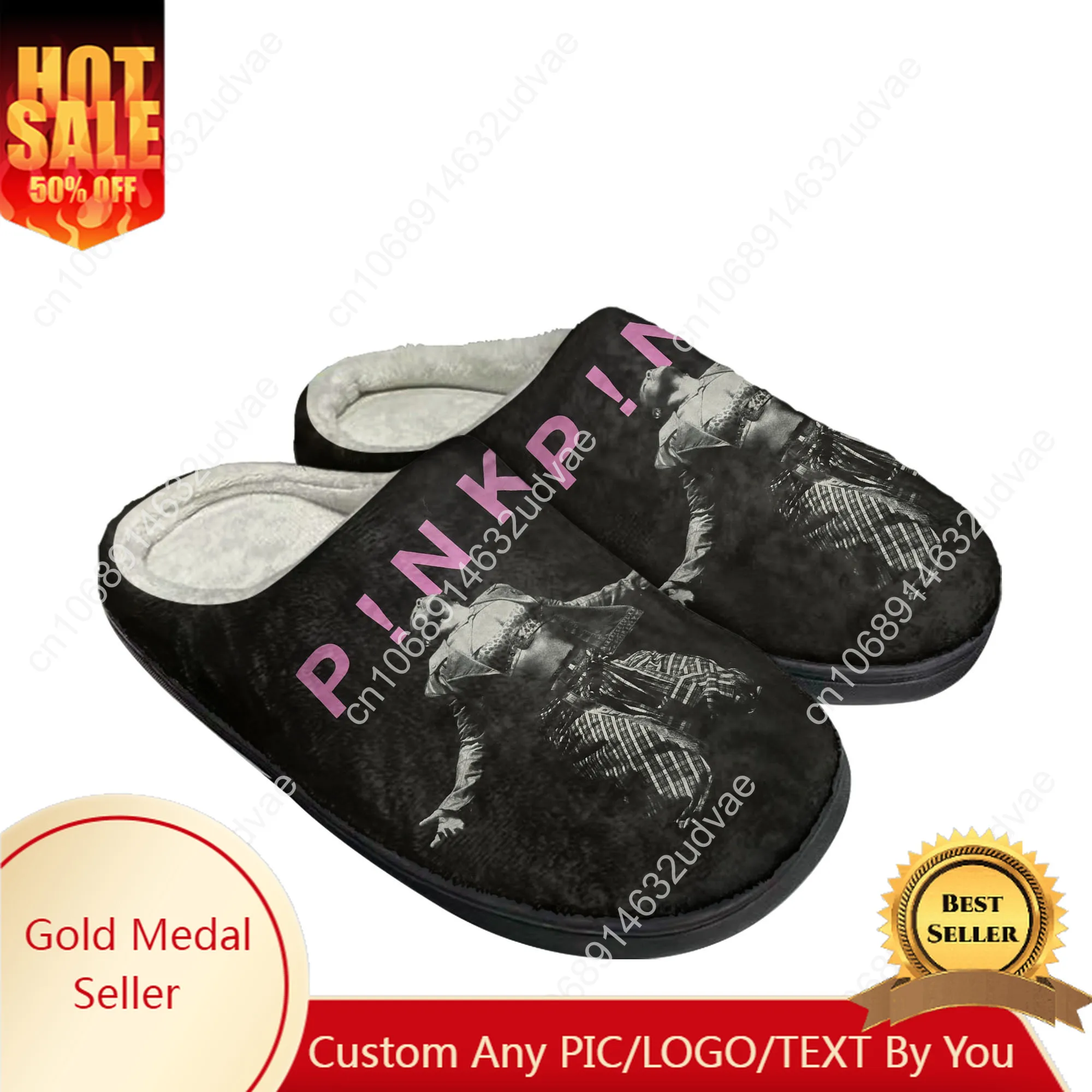 

Pink Cotton Slippers High Quality Mens Womens Youth Boy Girl Plush Bedroom Keep Warm Shoes Customized Thermal Slipper