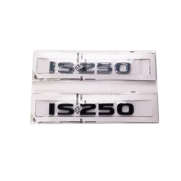 Emblema lateral de carrocería de coche ABS, pegatina para maletero trasero para Lexus IS200 IS250 IS300 IS350 RX400 RX450, decoración de insignia trasera