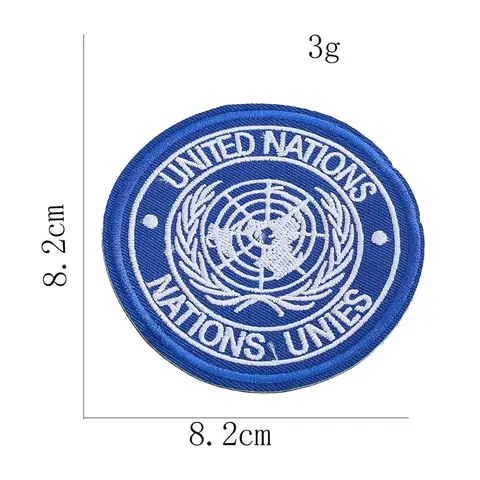 संयुक्त राष्ट्र ध्वज वेल्क्रो कढ़ाई बैज वस्त्र सहायक उपकरण DIY कपड़ा स्टिकर कपड़े आर्मबैंड चिपकने वाला पैच थोक 10 best sales राष्ट्र लीग पैच - №8