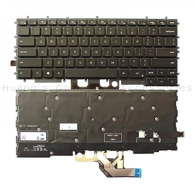 SS+Original Backlit Laptop Gaming Keyboard For Dell G7 7500 2020 15.6 Inch Black Replacement Keyboard Module