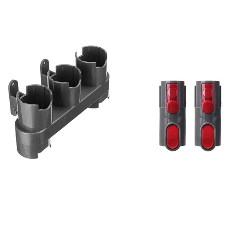Accessory Holder With 4Pcs/Set Adapters For Dyson V6 V7 V8 V10 V11 Vacuum Cleaner Attachment Holder Docking Station-AT30