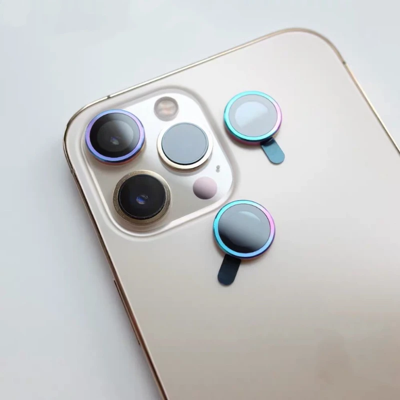 3-2Pcs 9H Lens Protection Cover PVD Technology Mobile Phone Lens Film Camera Protective Sticker For Iphone 17 16 Pro Max 14 Plus