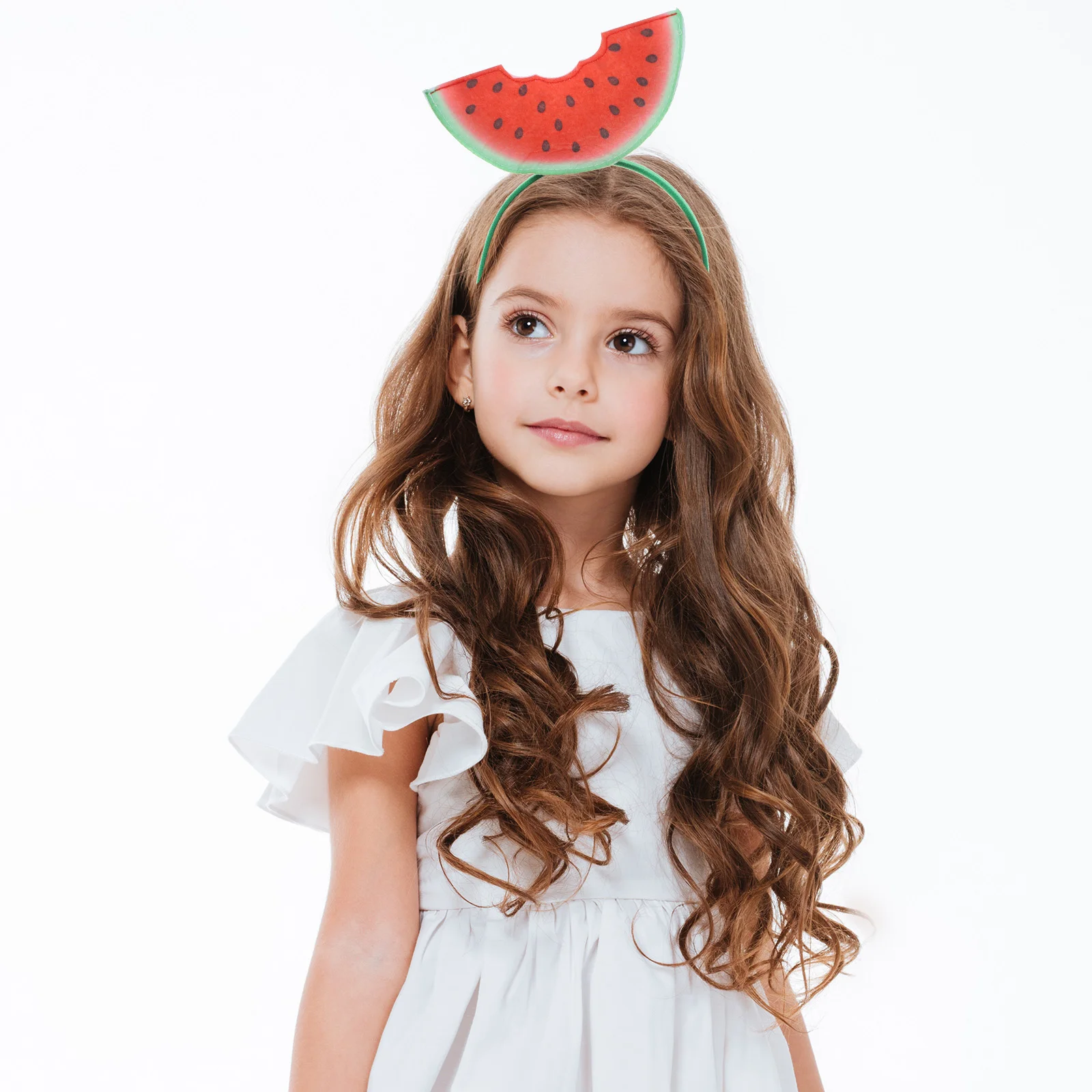 Watermelon Headband Funny Bopper Headpiece Towel Beautiful Woman Heat Transfer Felt Cloth Party Decorations Youthful Festival