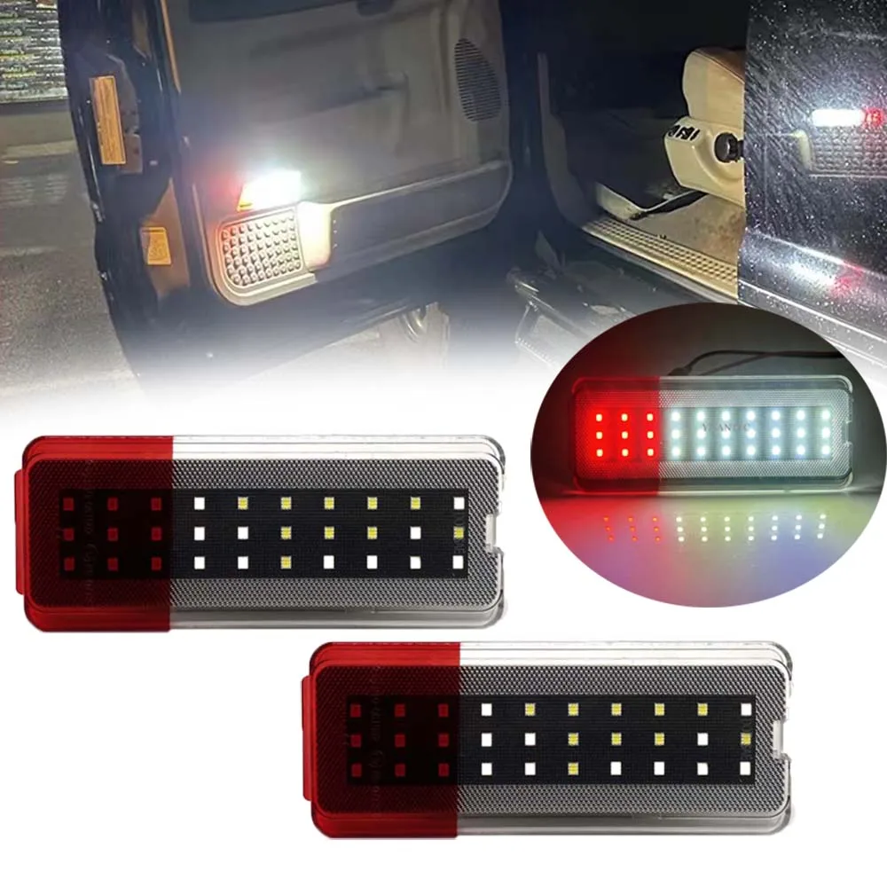 

LED Door Entry Reflector Panel Courtesy Light Car Door Lamp For 99-2007 Ford F250 F350 F450 F550 Superduty Ford Excursion 00-05