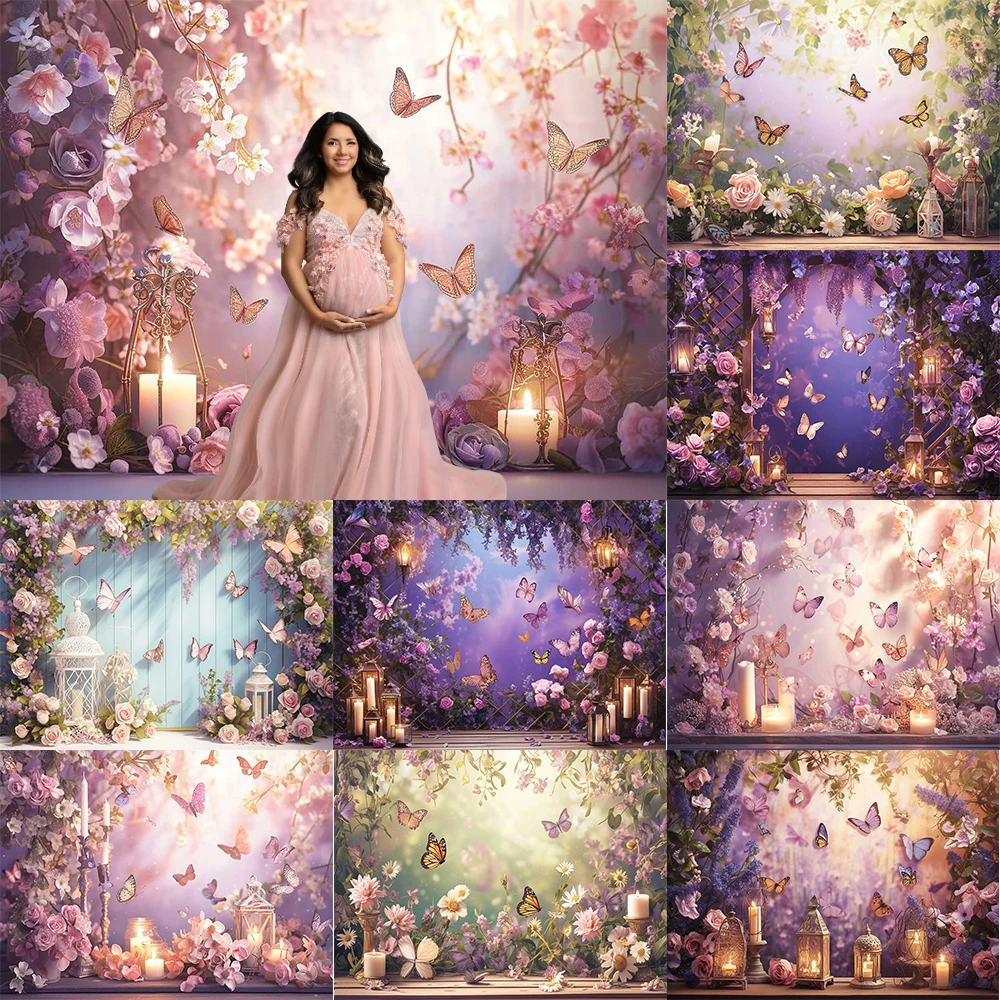 

Bohemia Photography Background Retro Interior Flower Adult Birthday Wedding Maternity Portrait Decor Backdrop Photo Studio
