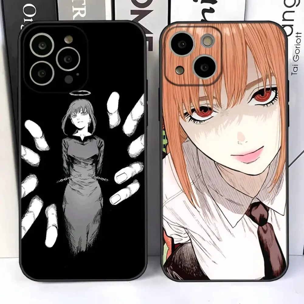 

Chainsaw Man Makima Phone Case For iPhone 17,16,15,14,13,12,11 Plus,Pro,Max,Air,XR,XS,X,7,8 SE,Mini Silicone Soft
