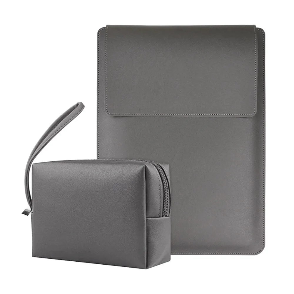 

С маленькой сумкой, сумка для ноутбука, дизайн кронштейна, регулируемый чехол для ноутбука, ультратонкий кронштейн для ноутбука из искусственной кожи, внутренняя сумка