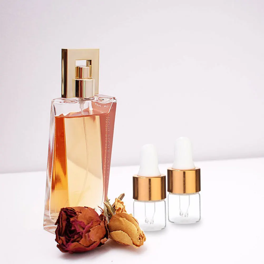 

30Pcs Glass Dropper Bottles Leakproof Portable Essential Oil Containers Empty Liquid Bottles Travel Perfume Dispensers