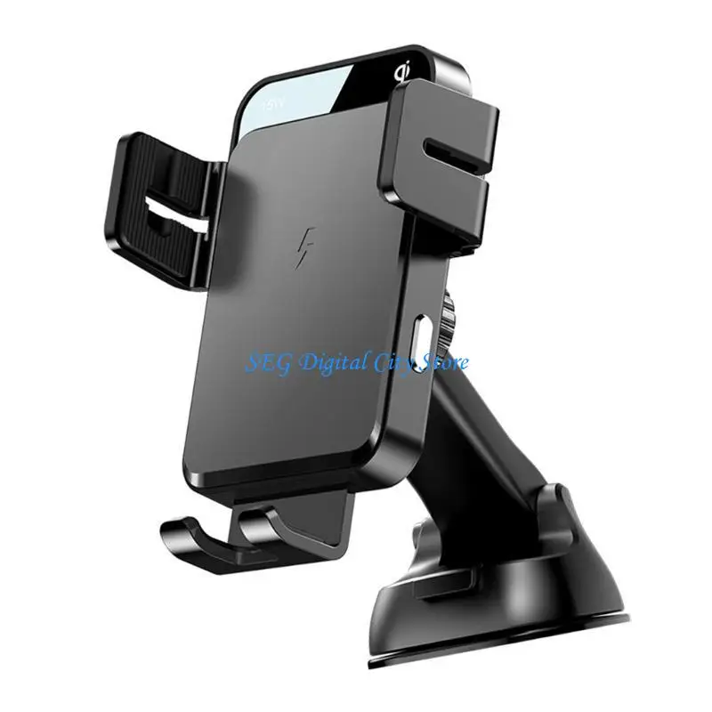 

U75B 15W Car Wireless Automatic Car Phone Holder for 4.7-6.8inch Mobile Device Fast Charging Station
