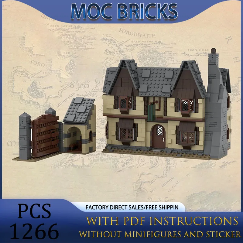 Magic Rings Model Moc Building Blocks Medieval Tavern Model Technology Bricks DIY Assembly Construstion Toys Holiday Gift