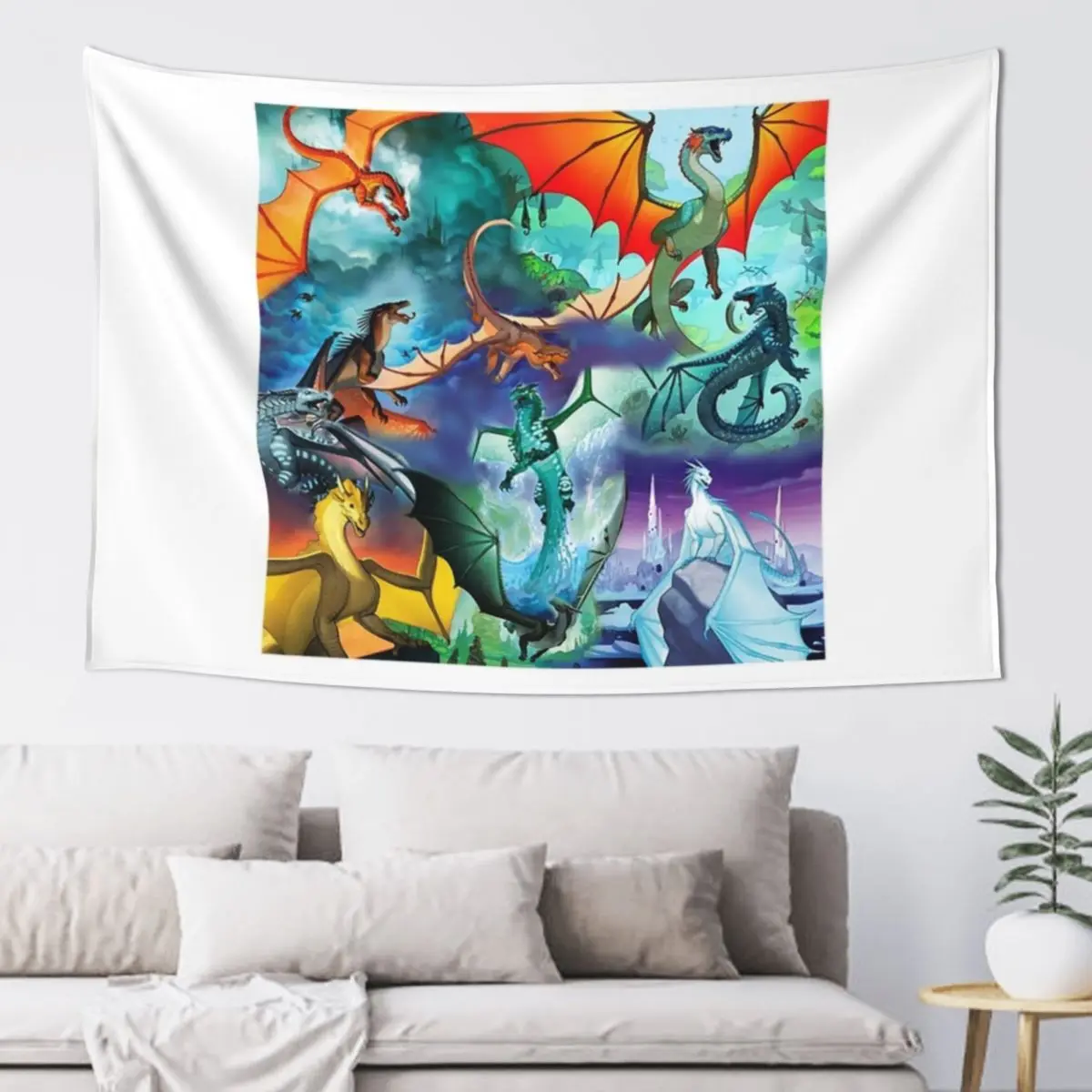 

Wings Of Fire T-ShirtWings of fire all dragon series Tapestry Decoration Aesthetic Wall Decor Hanging Tapestry
