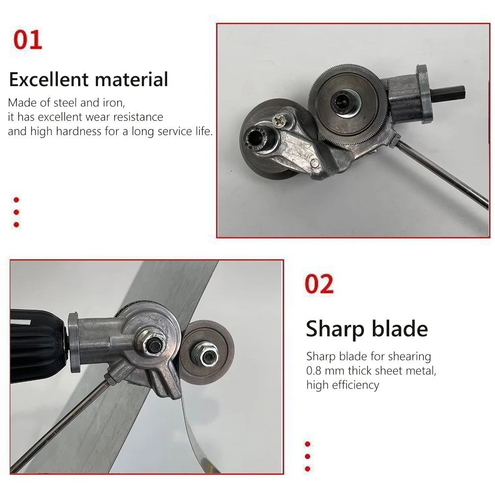 Metal Cutter Retrofit Shear Quick Cutting Professional Electric Retrofit Shears Attachment Wear-resistant for Various Iron Parts