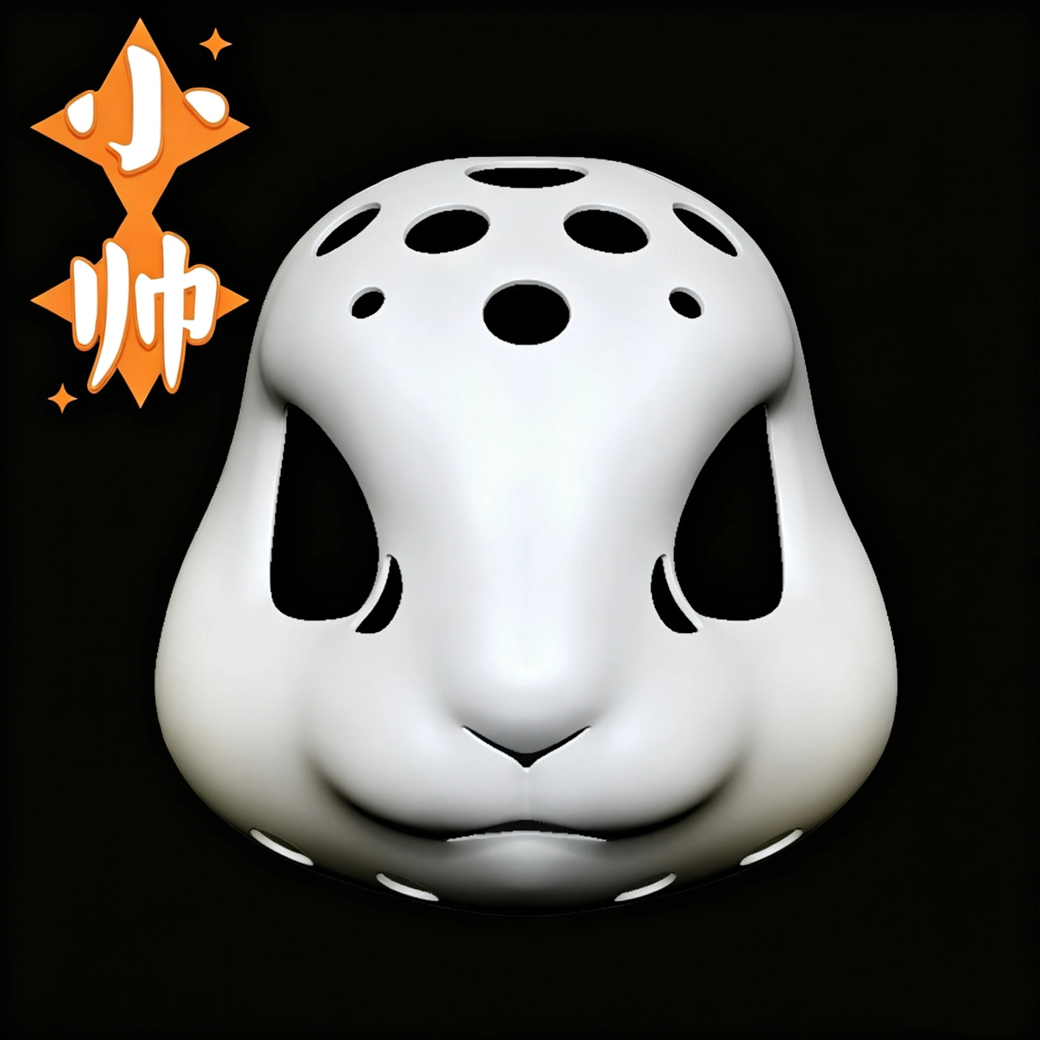 Base Mask Semi Realistic Animal Skull Rabbit Animal Skull Cosplay Cute Round Face Realistic Animal Costume Anime cos Accessories