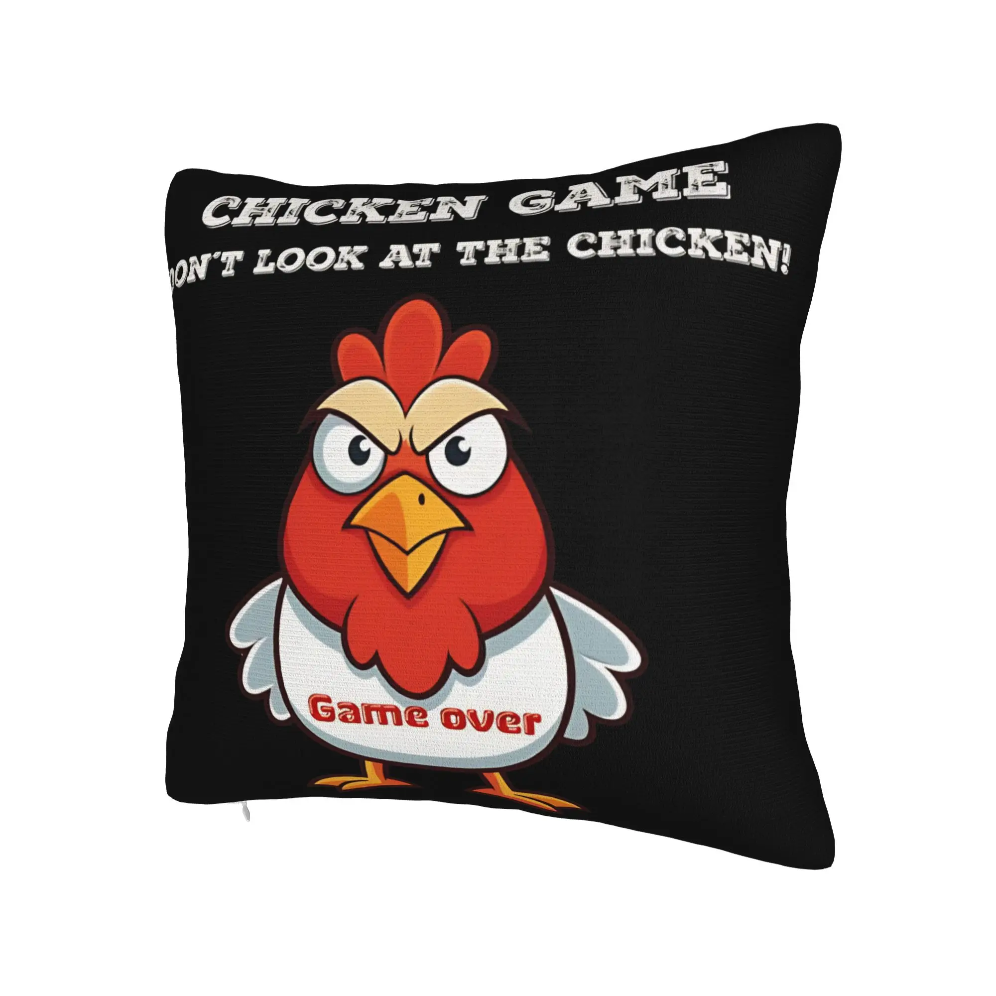 Decorative Pillowcase Chicken Game Dont Look At The Chicken Stuff Bedroom  Pillow Case Cover Square Multi Size