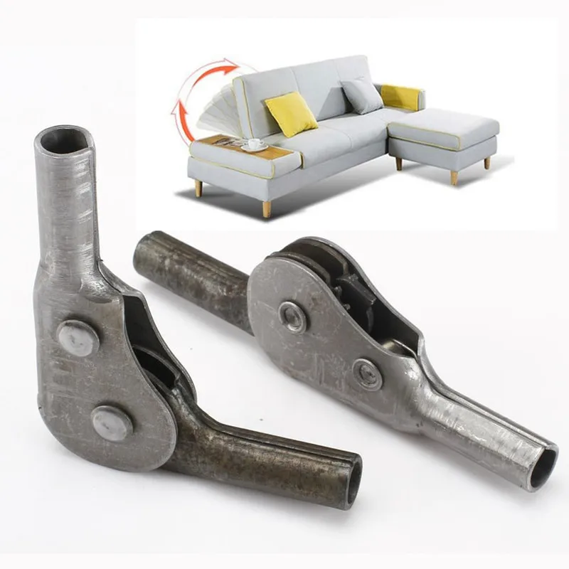 2 sztuk Ratchet Sofa zawias składane meble łączące wspornik podnośnika zawias regulowany 3/5 poziom 45/90/180 stopni 15mm Dia. Rury