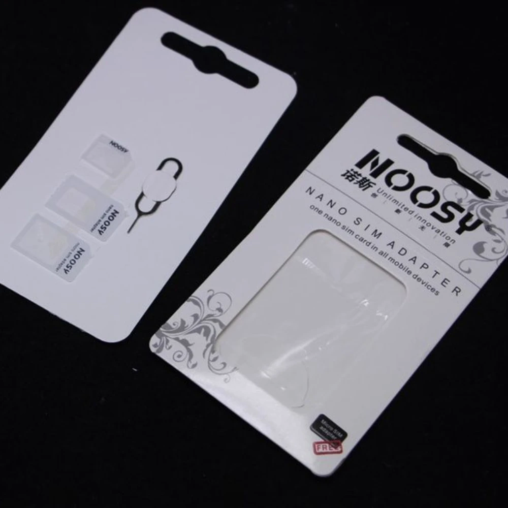 20sets Nano SIM Card Adapter 4 In 1 Micro Sim Adapter With Eject Pin Key Retail Package For IPhone For Samsung Mobile Phone