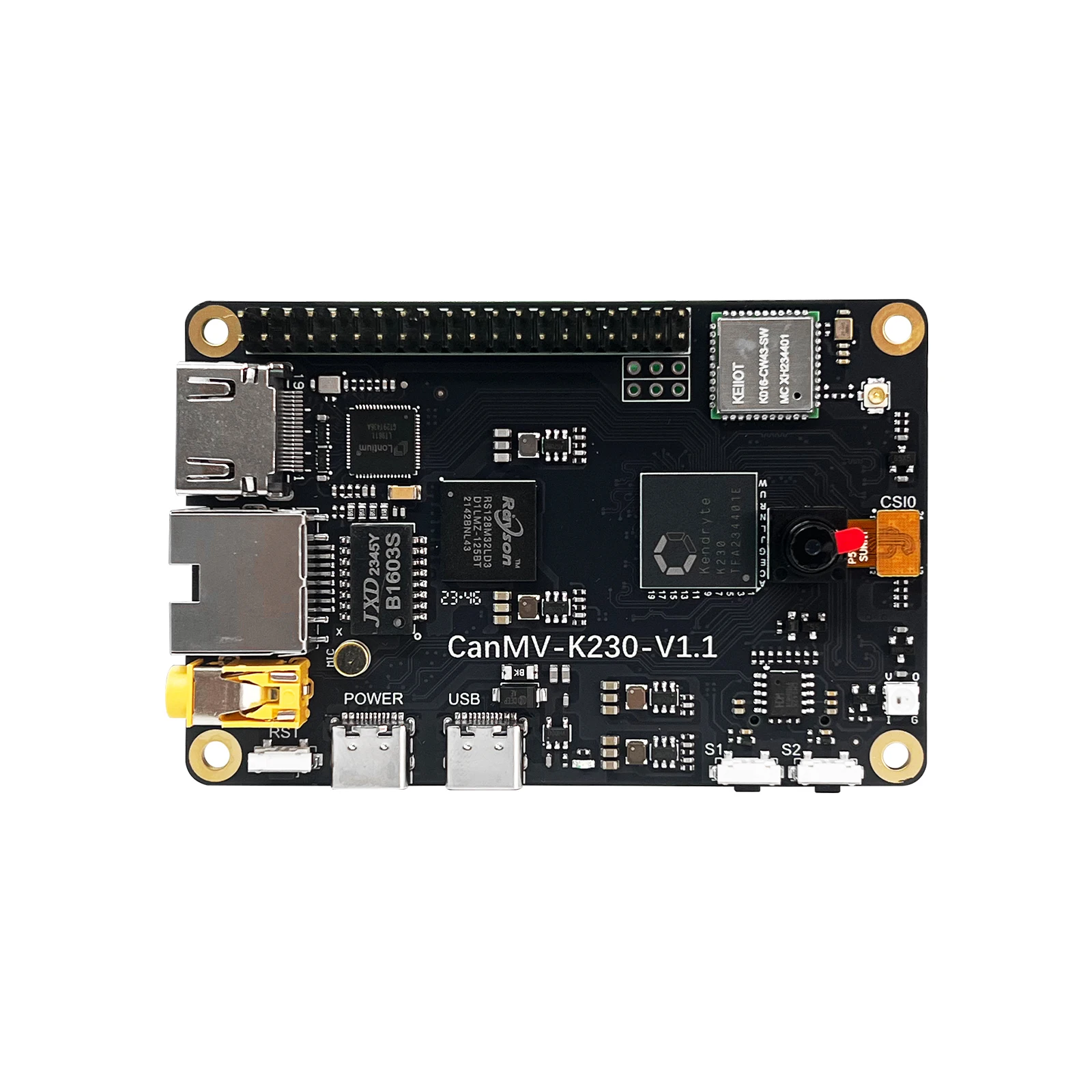 Imagem -03 - Risc-v Placa de Desenvolvimento ai Cpu Dual Built-in Visão Estéreo Profundidade 3d Motor Dpu Entrada de Vídeo hd Suporte Linux Skryryte-canmv-k230