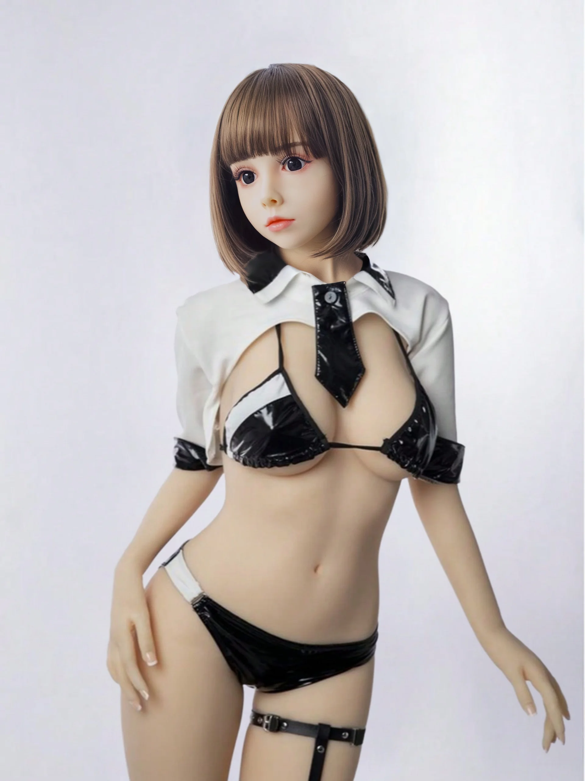 دمية TPE بدون خياطة 140 سم/100 سم، عظام قوية، وضعية متعددة الاستخدامات، مكياج رائع، بشرة رقيقة، مناسبة للتصوير الفوتوغرافي، #1