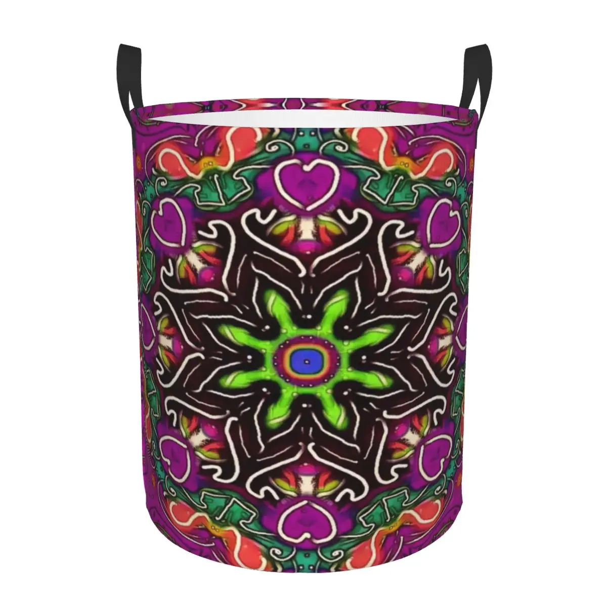 Mandala Flower Deanfun Colorful Laundry Hamper Large Storage Basket Girls Boys Toy Organizer