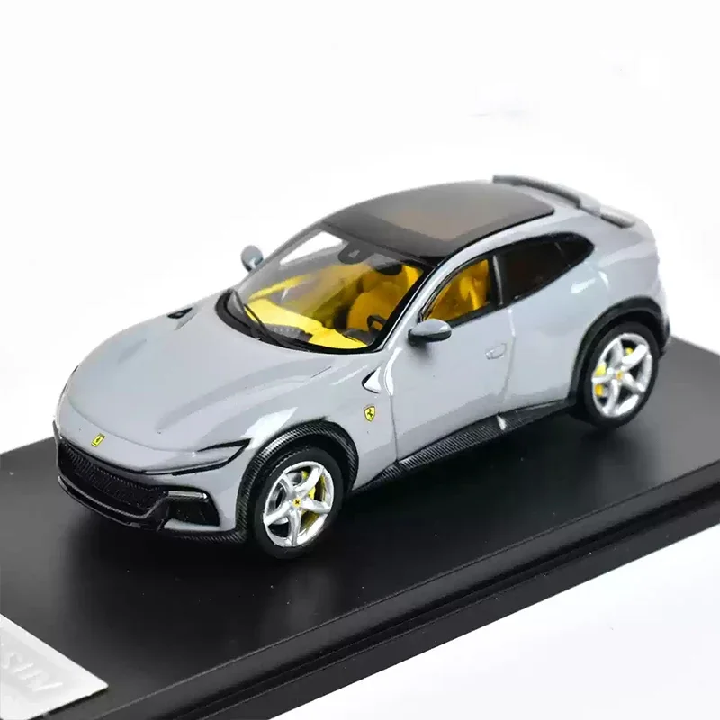 Modelo de coche supercoche FUV escala de simulación coche en miniatura de aleación fundida 1:64 Purosangue V12 F colección de juguetes para niños adornos de regalo