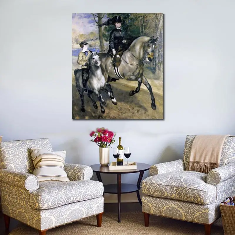 art canvas paintings  Madame Henriette Darras or The Rider -Pierre Auguste Renoir reproduction High Quality Handmade