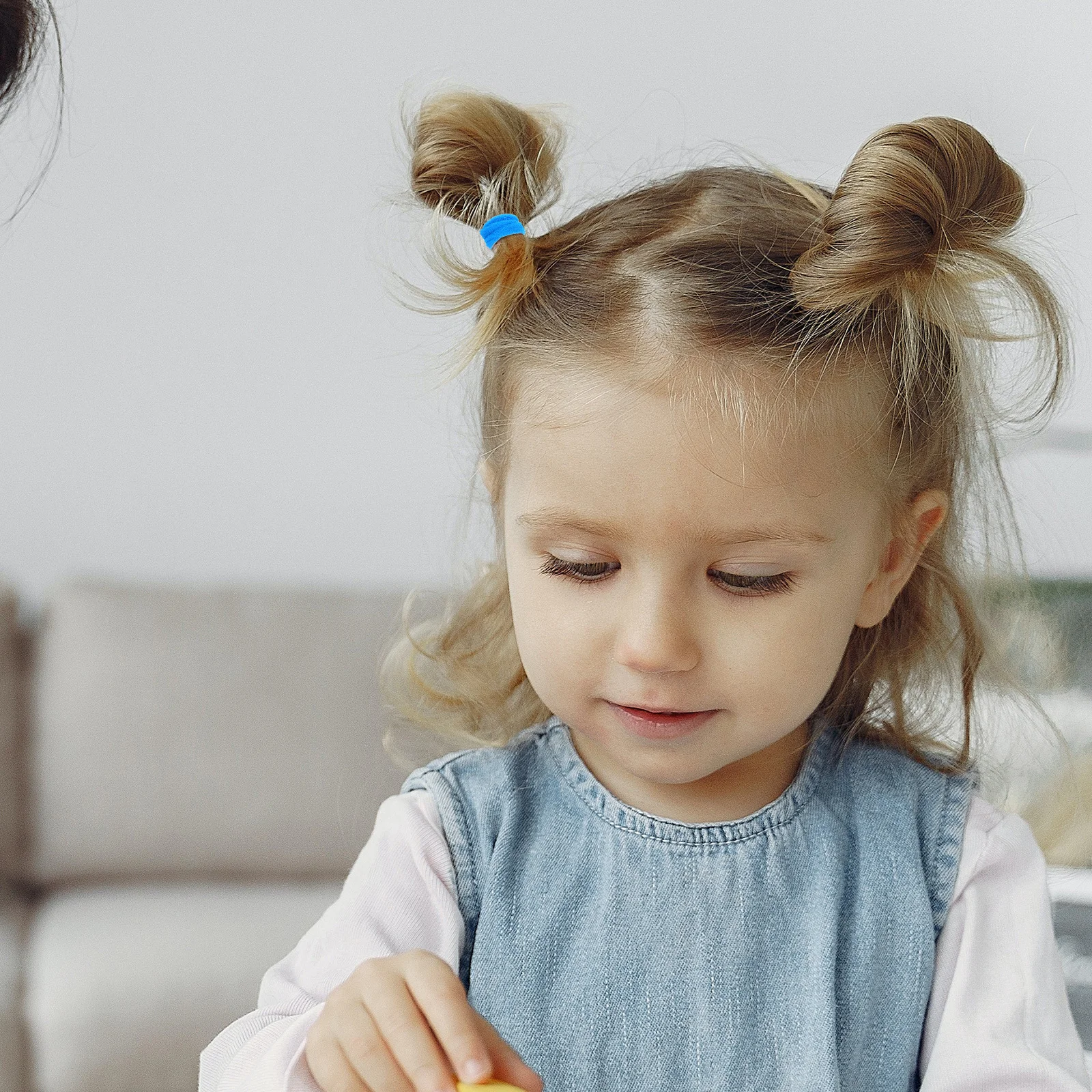 

100pcs Hair Ties High Elasticity Stretchy Rubber Bands For Ponytail Holder No Metal Mixed Colors For Women Sports