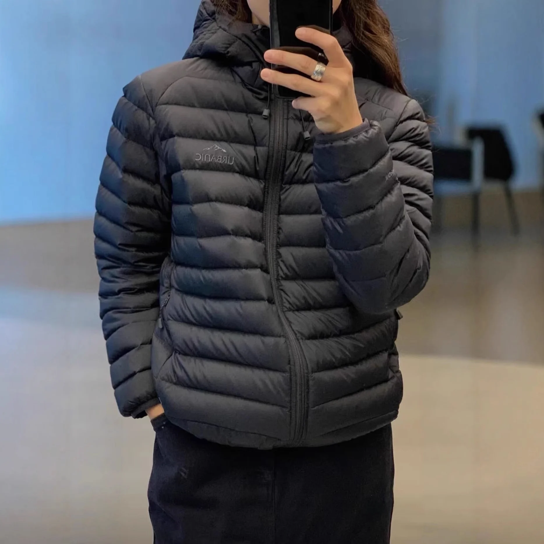 Jaet en duvet pour femmes, décontracté, léger, plume géoapique, loisirs de plein air, marque Duling, tissu en Nylon chaud mi-long