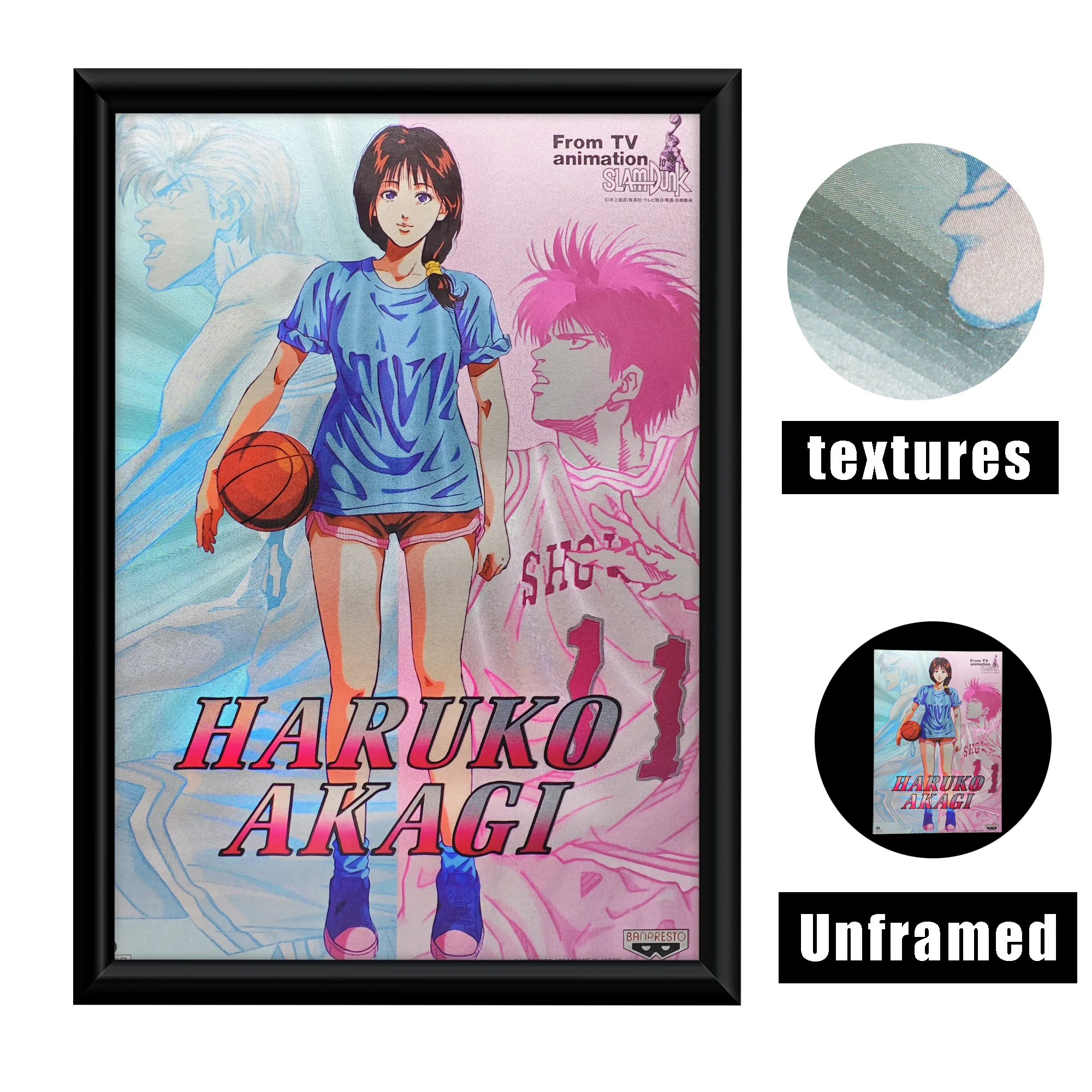 

Hot Anime Textures Posters Akagi Haruko Kaede Rukaw For Dorm Room Home Decor Pop Mural Collection Picture Print Artwork Wall Art