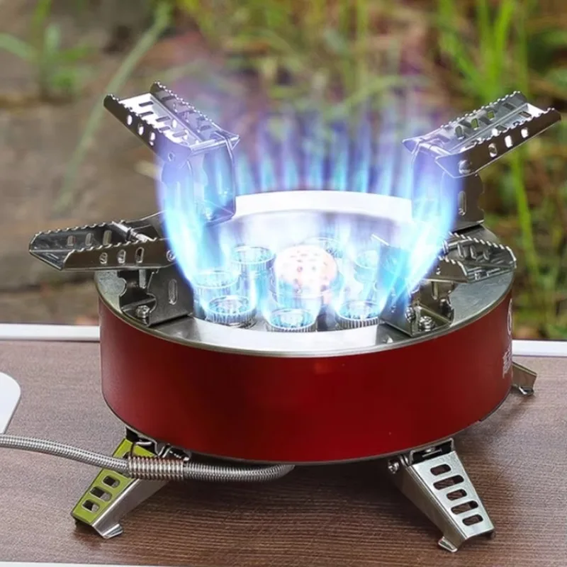 

【Best-selling】RV Outdoor Picnic Folding Camping Stove Aluminum Alloy Camping Stove for Outdoor BBQ Hiking