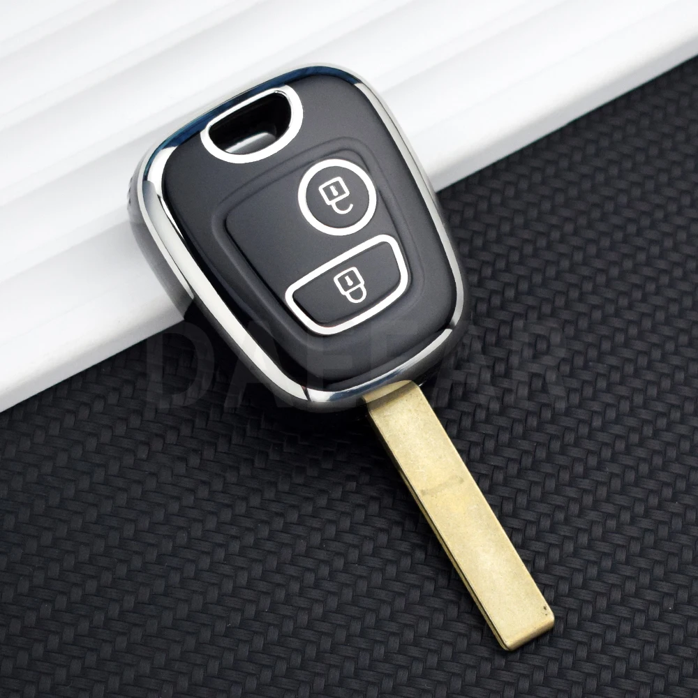 TPU 키 커버 케이스 푸조 107 206 307 207 406 408 시트로엥 C1 C2 C3 Berlingo Picasso Xsara Picasso for Toyota Aygo